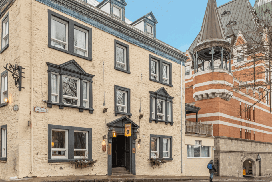 Façade Jardin du Gouverneur – Hôtel vieux Quebec, les hotels nouvelle france